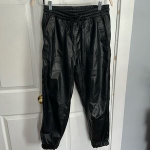 Blank NYC leather joggers size 30
